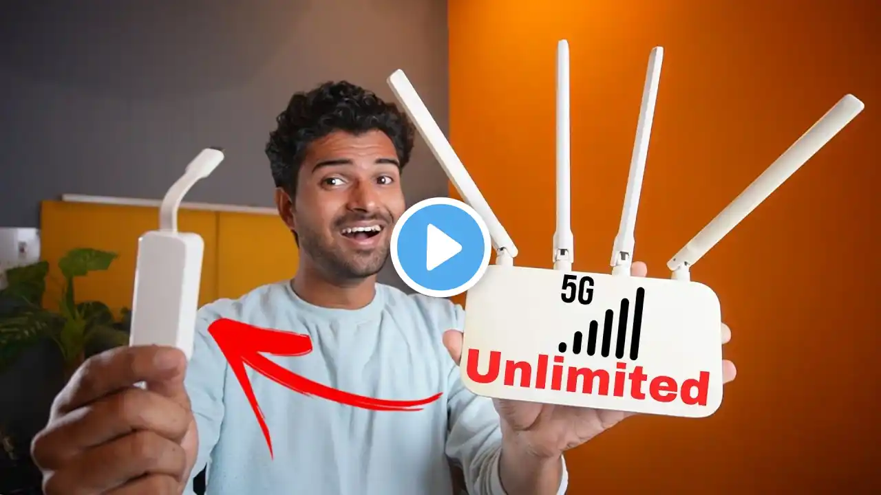 Convert any Router to 5G Router Supporting UNLIMITED Internet | MIX SOLID MEDIA | Type C to RJ45