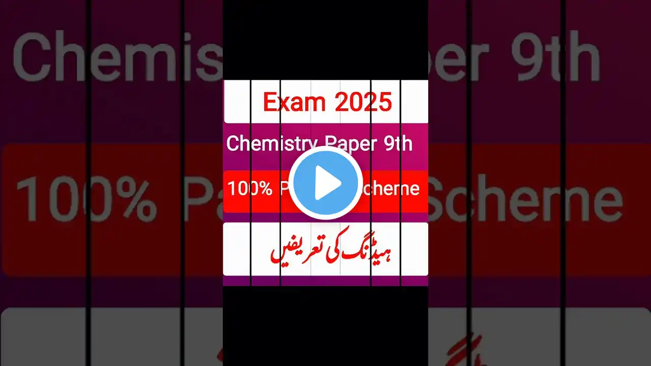 9th class chemistry guess paper 2025 | paper hacks| taaz tayyari#paper #chemistry #9th #education