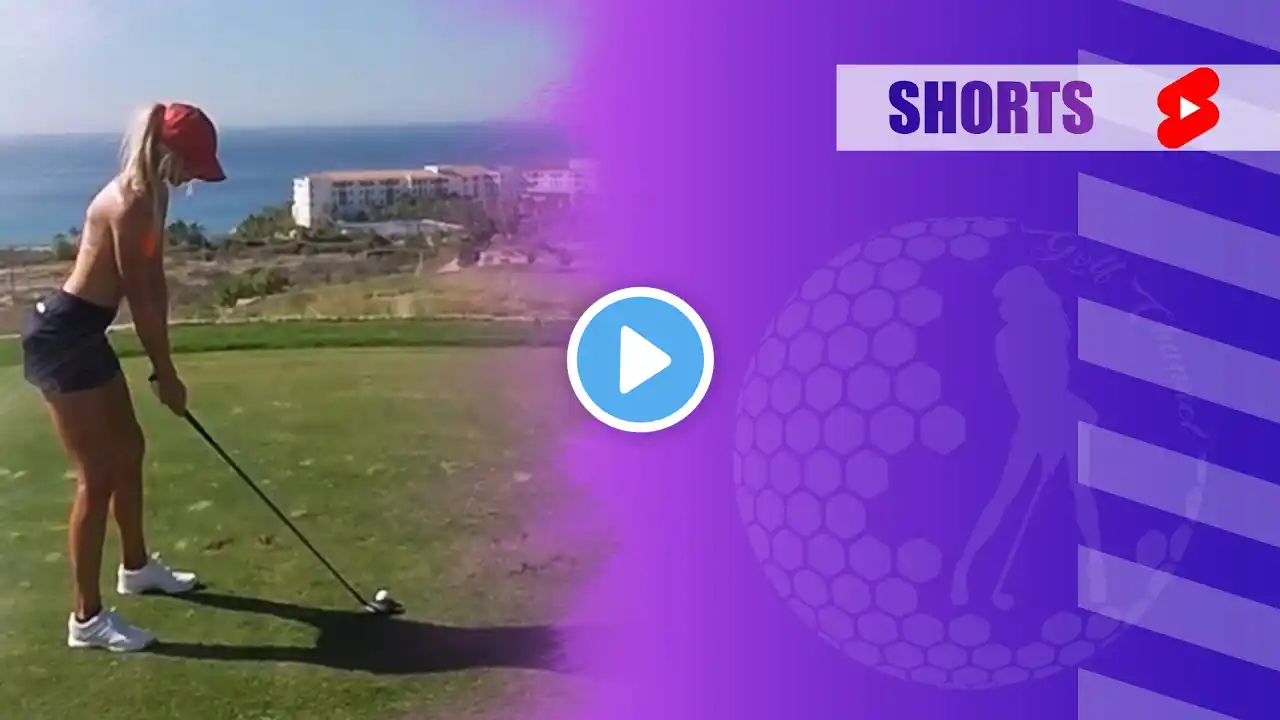 Amazing Golf Swing you need to see | Golf Girl awesome swing | Golf shorts | SAM STOCKTON