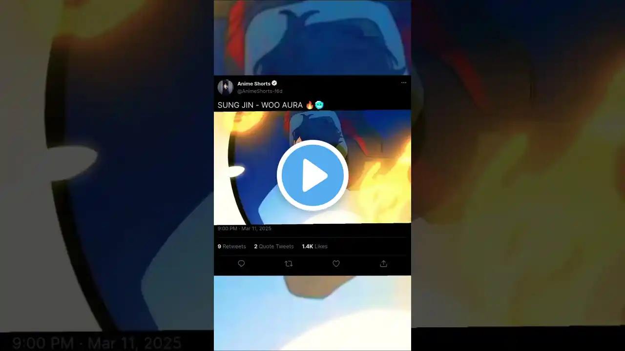 SUNG Jin Woo's EPIC MOMENT! #anime #ytshorts #manga #viralshort #shorts
