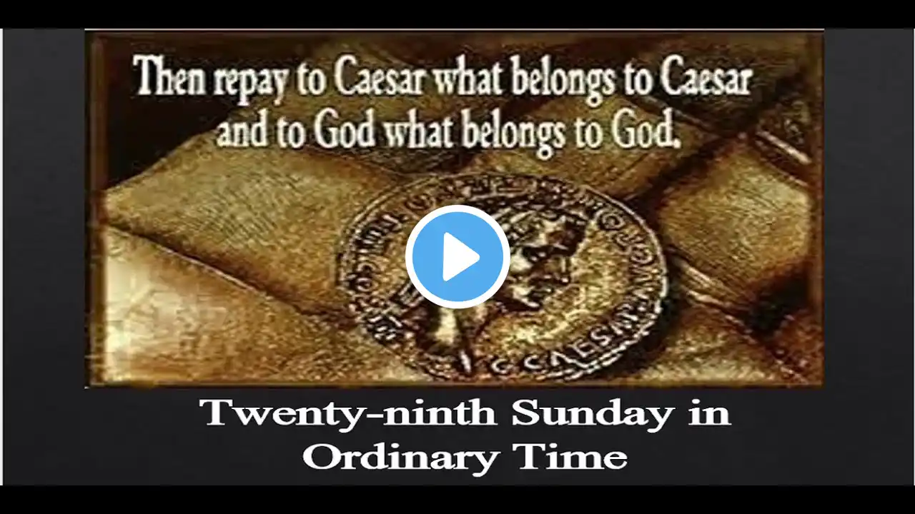 Twenty-ninth Sunday in Ordinary Time, 10/21/23, 4:30 PM Mass, Pope St. John XXIII Parish Tacoma WA