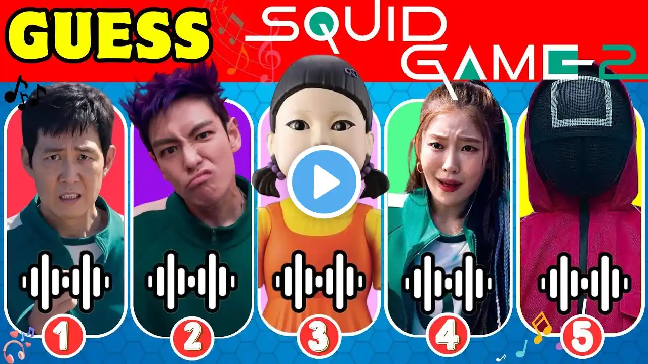 SQUID GAME CHALLENGE: Ultimate Squid Game 2 Quiz | Guess Squid Game 2, Thanos, Player 456