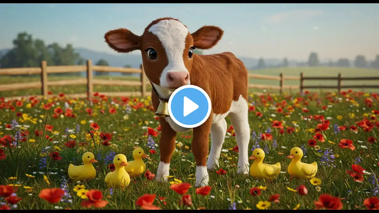 ๐ฎ Moo Moo Brown Cow ๐ฅ | Fun and Educational Nursery Rhyme for Kids | Counting & Sharing Song