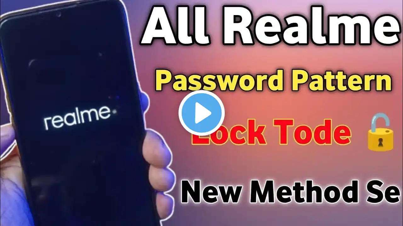 All Realme Reset Password How to fix forgot lockscreen Password Any Realme Pattern New Tricks 2024??