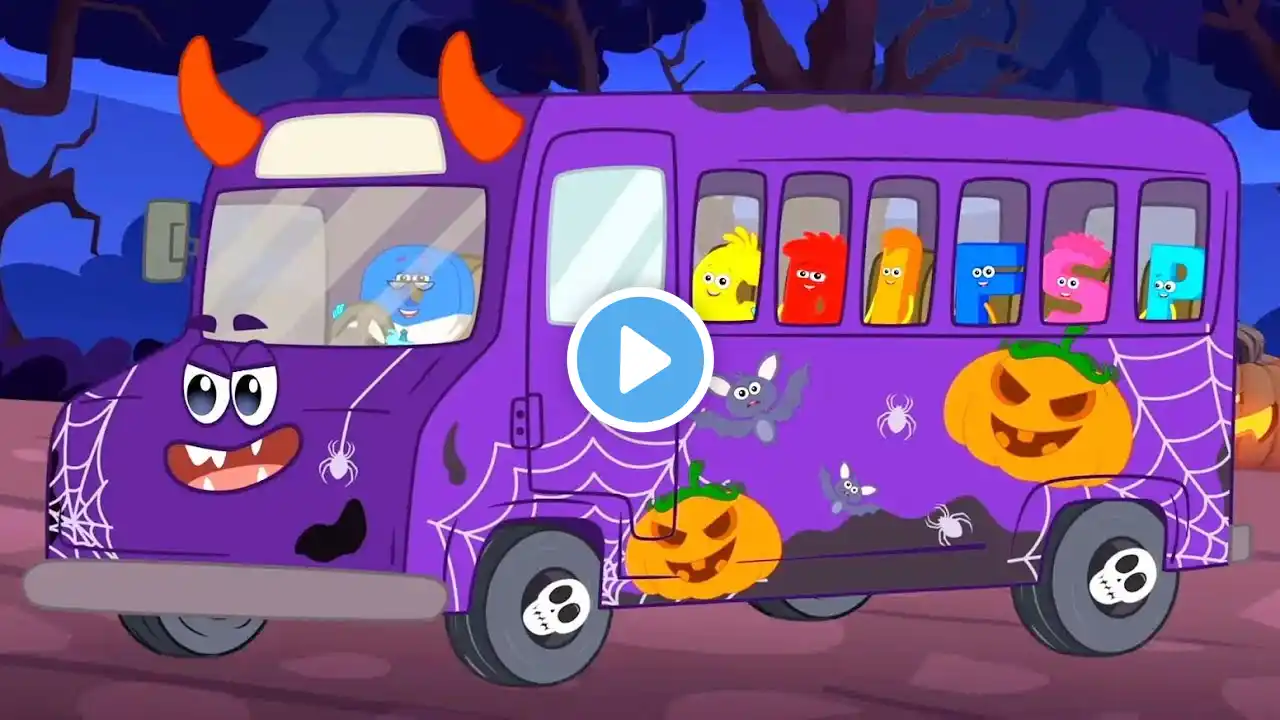 Halloween Wheels On The Bus and Spooky Song for Children