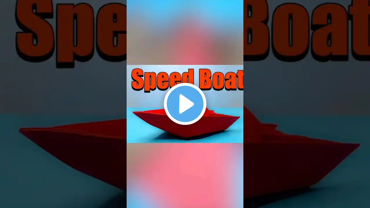 How to make easy Origami Speed Boat #origami #origamiforbeginners #simpleorigami #easyorigami #diy