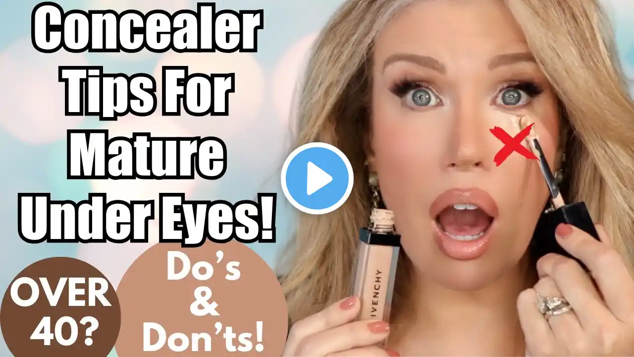 HOW TO CONCEAL DARK CIRCLES & PREVENT UNDER EYE CREASING ON MATURE SKIN | Do's & Don'ts!