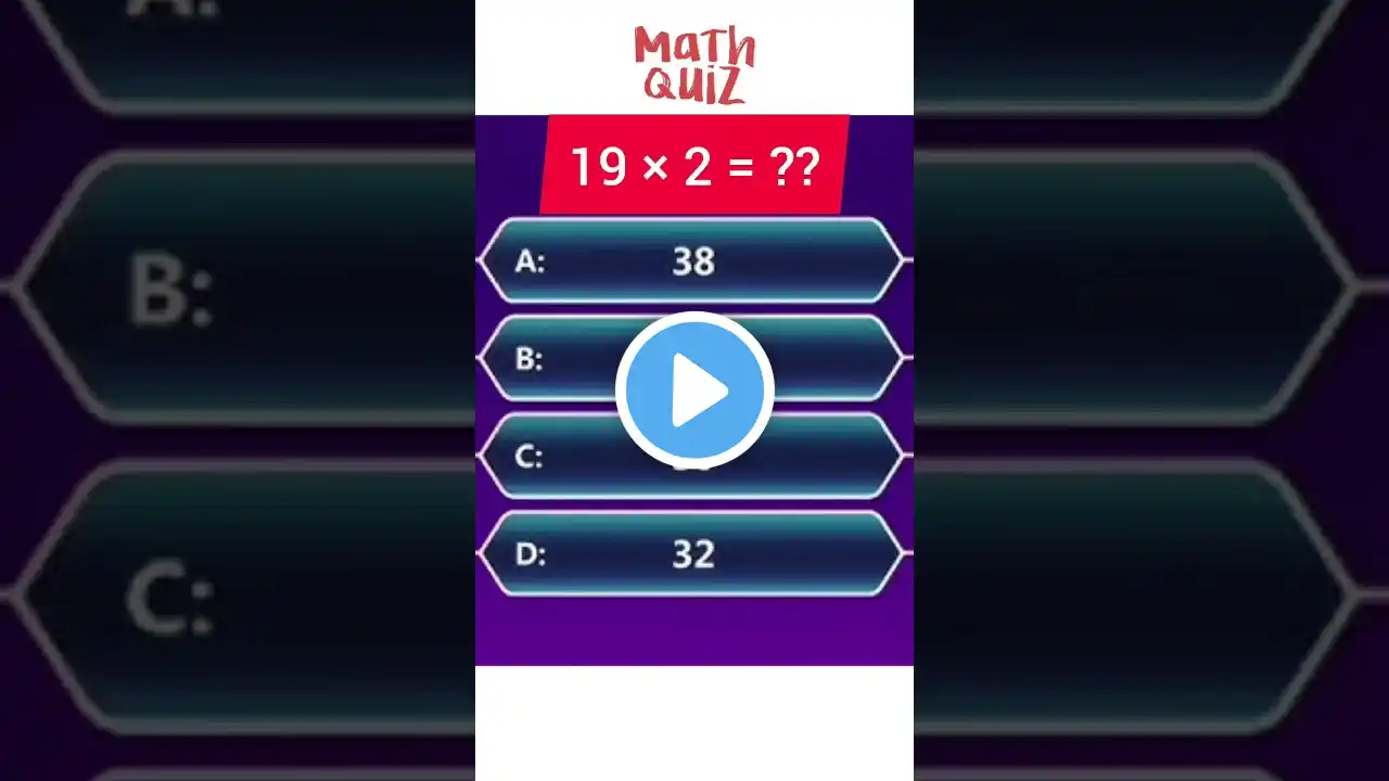 Maths Quiz..........#maths #mathematics #mathstricks #exam #study #mathsquiz #mathspuzzle #quiz