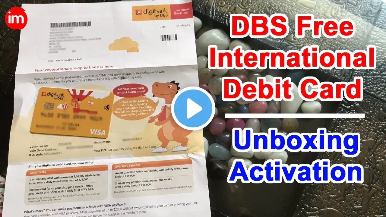 DBS Bank International Debit Card Review and Activation Process in Hindi | Digibank By DBS