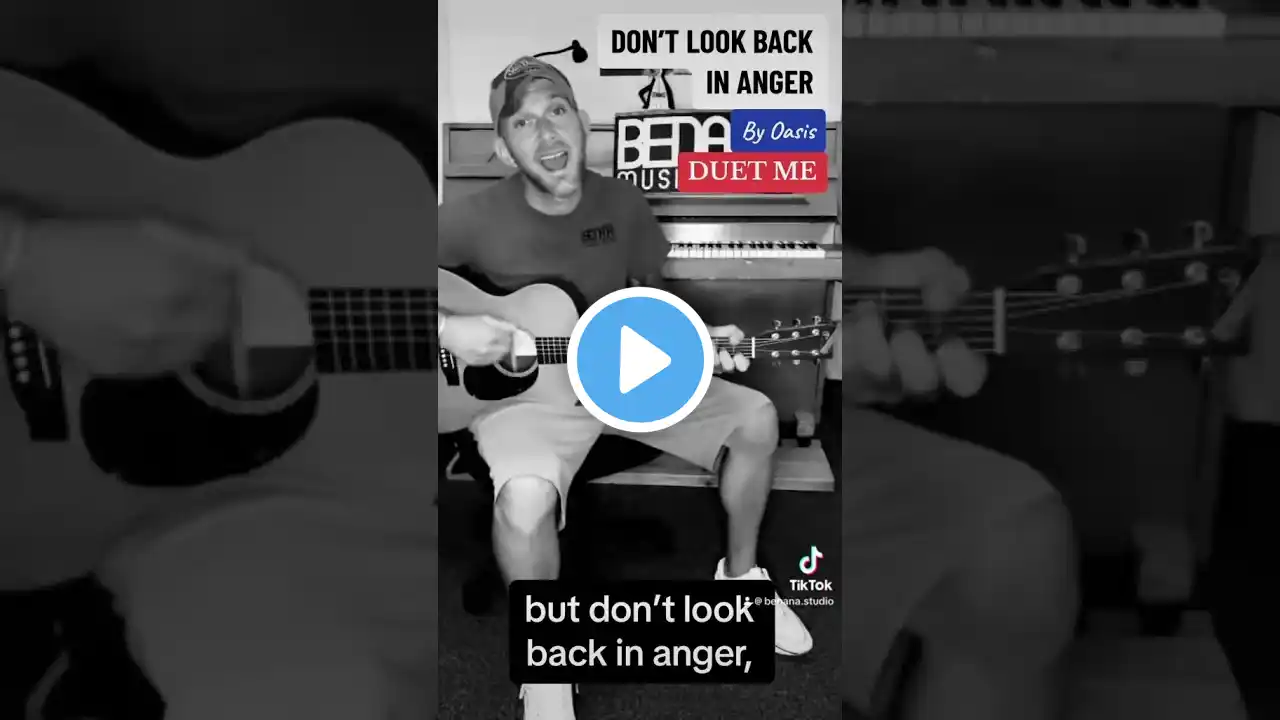 Don’t look back in anger duet #oasis #dontlookbackinanger #duet #karaoke #duetme #guitar