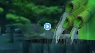 Fall Asleep with Bamboo Water Fountain & Rain Ambience