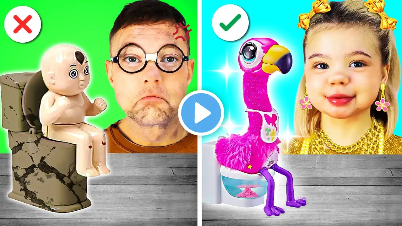 Broke Kid vs Rich Girl! Cute Building Hacks & Funny Situations by Crafty Hype