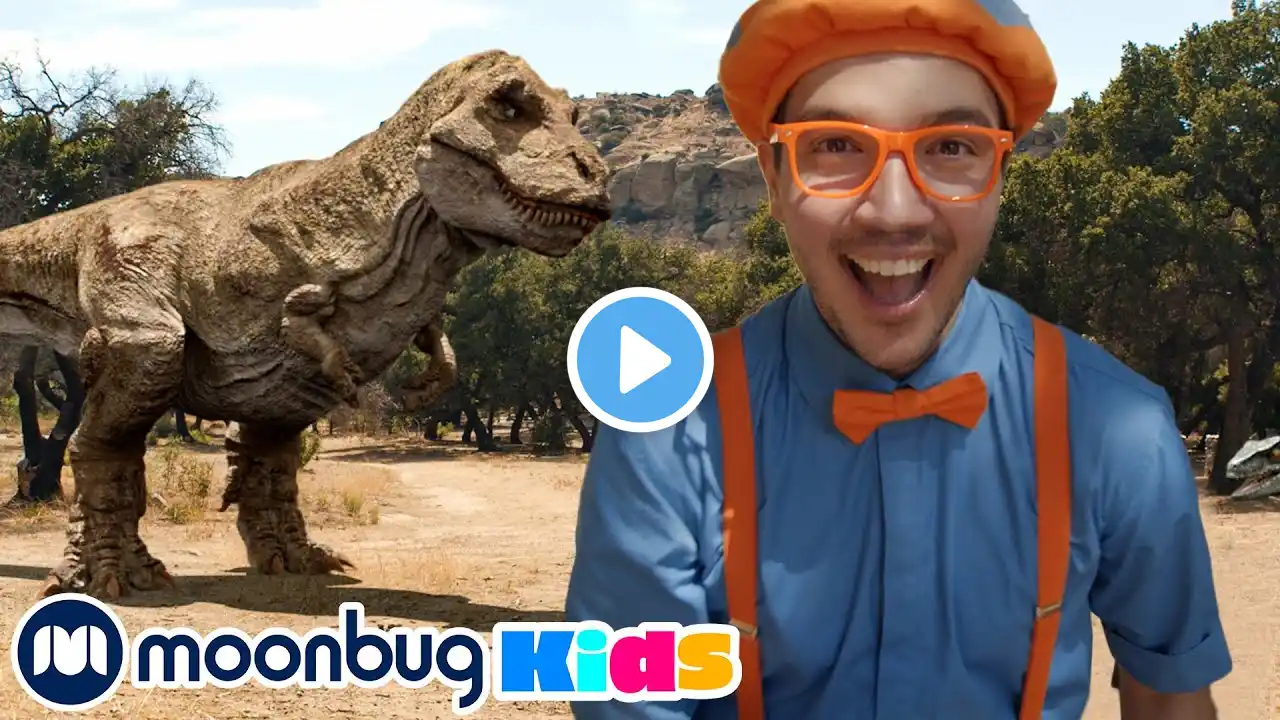 Blippi visits T-Rex Ranch! DINOSAURS! | BLIPPI EXPLORES! | Educational Videos for Toddlers