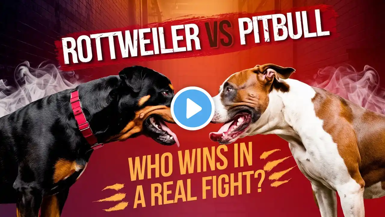 Rottweiler vs  Pitbull – Who Wins in a Real Fight