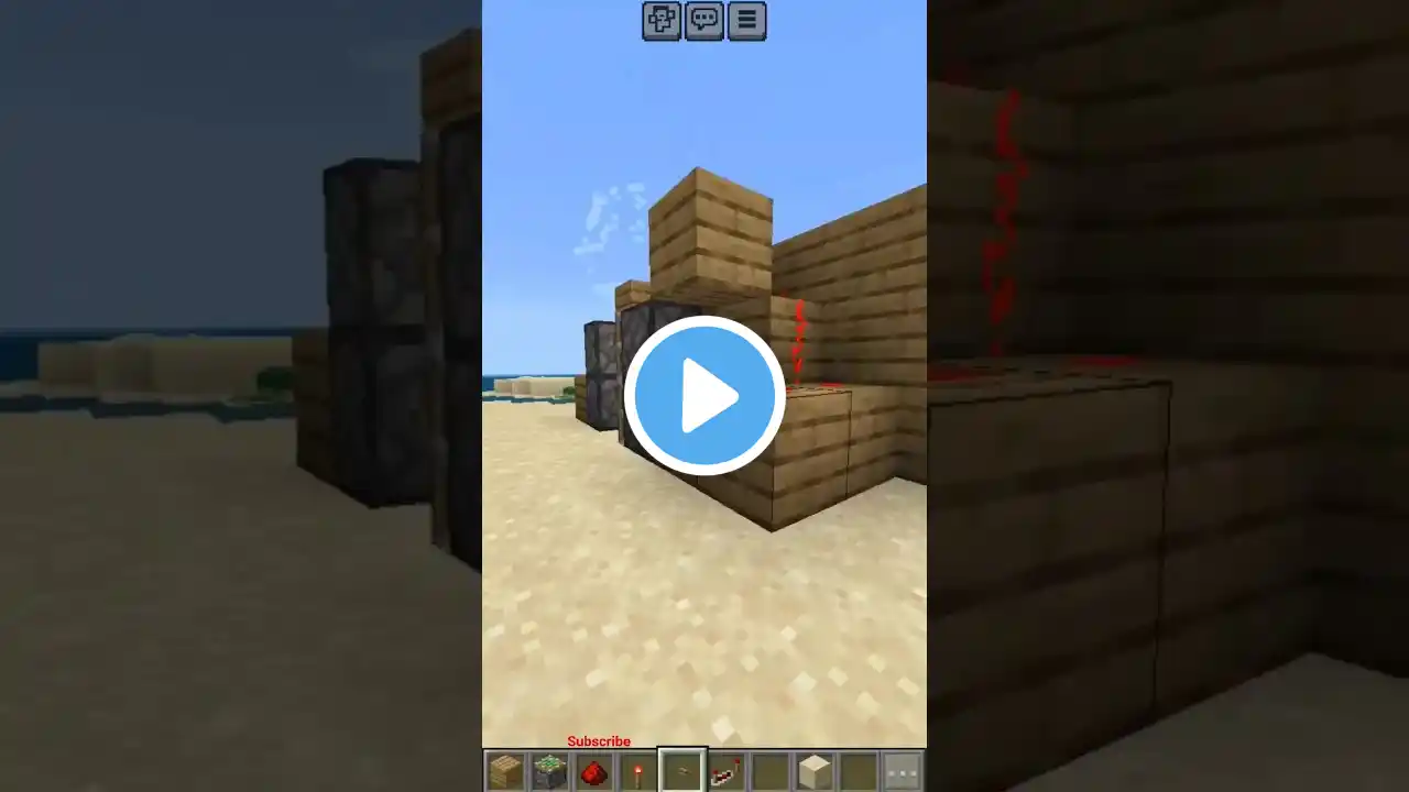 How to make 1×2 hidden door in minecraft #shorts #shortsviral #shortsfeed #minecraft #gaming