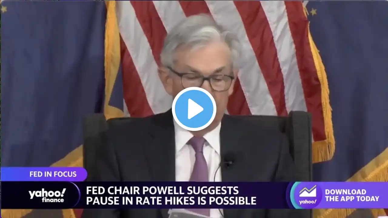 Fed Chair Powell signals a potential rate pause in panel speech