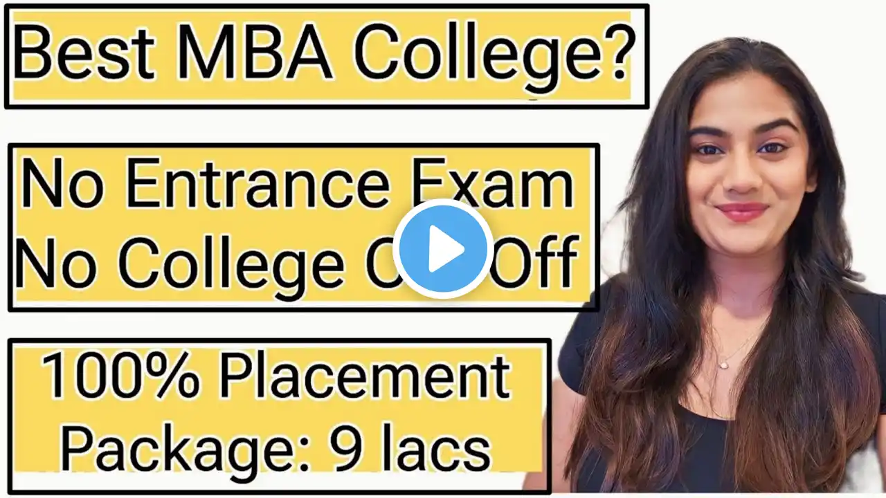 MBA 2025 Without Entrance Exam | Best Management Program | Best MBA College in India