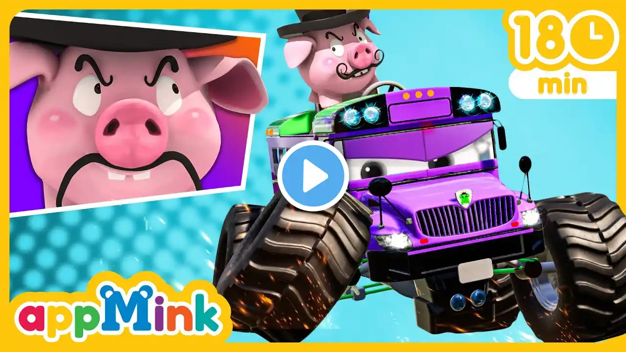 🏁🚗🏎️Race to the Finish Line: 🐹 Mink vs. dr.Evil Pig🐷😈👨‍⚕️ #appmink #nurseryrhymes #kidssong