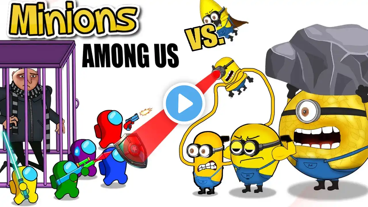 Among Us vs. Minions & Gru: Epic Battle You Can’t Miss! Among Us Funny Animation