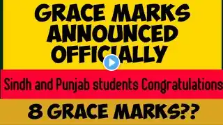 Breaking News! Grace Marks Announced Official for sindh and Punjab students#mdcat2022latestnews#pmc