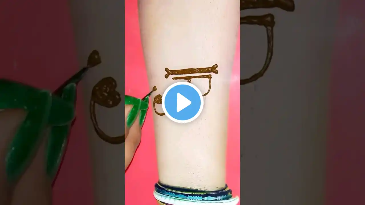 Beautiful R♥️S Letter Mehndi Tattoo😍❤ #shorts #youtubeshorts #viralvideo #mehndi