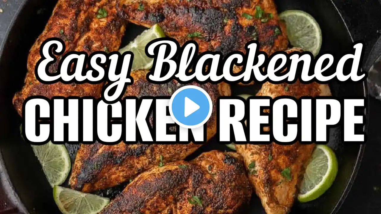 Blackened Chicken - 15 minutes or less for Dinner!