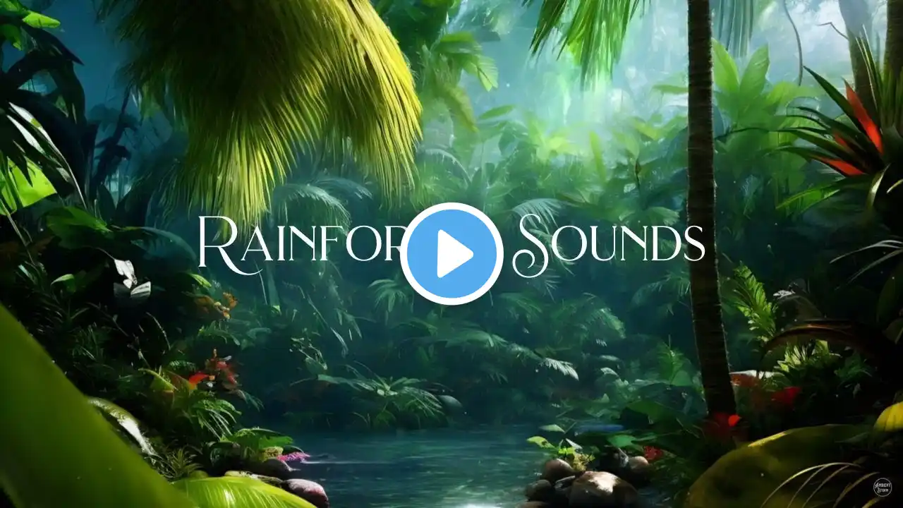 Rainforest Sounds, Gentle Bird Sounds, Relaxing Music, Amazon Jungle #short #shorts #shortsvideo