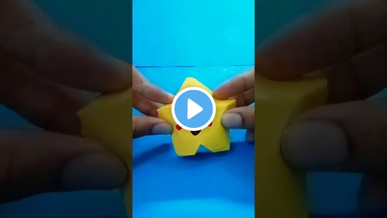 paper 3D star craft | origami paper lucky star | diy paper star | #shorts #viral