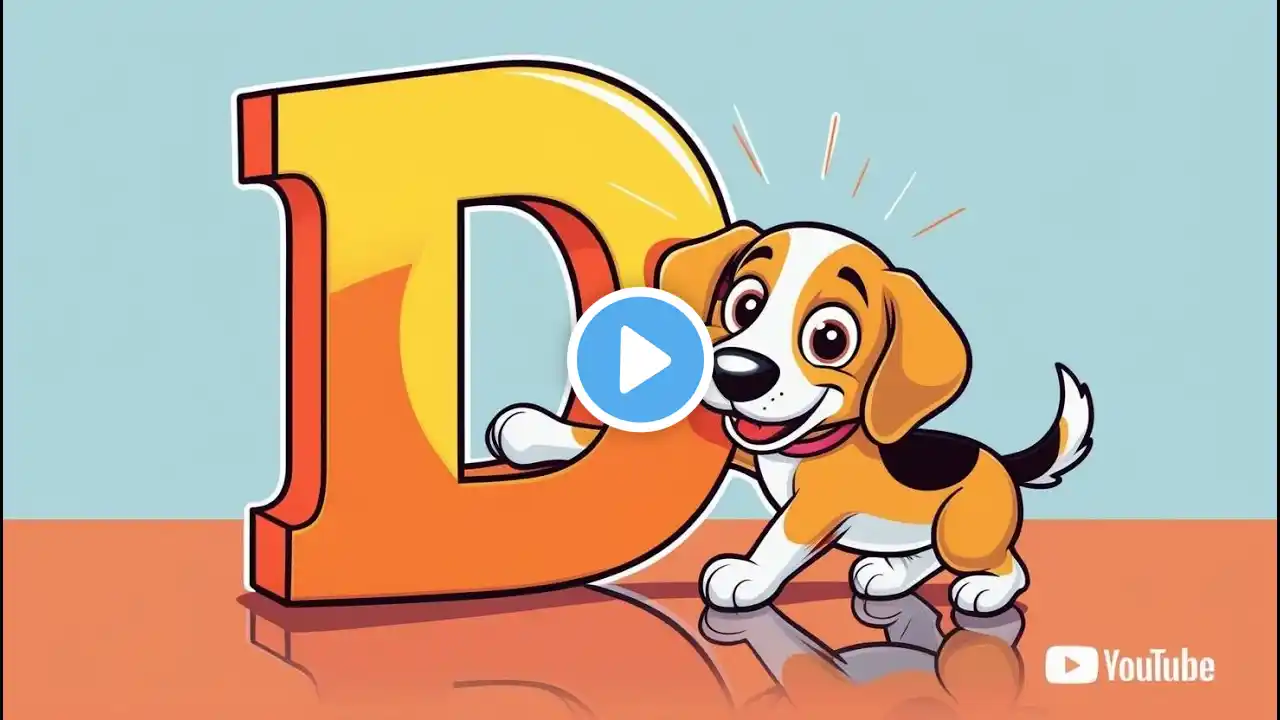 Learn the Alphabet D with Danny the Dog! #dog #cartoon #kidslearning