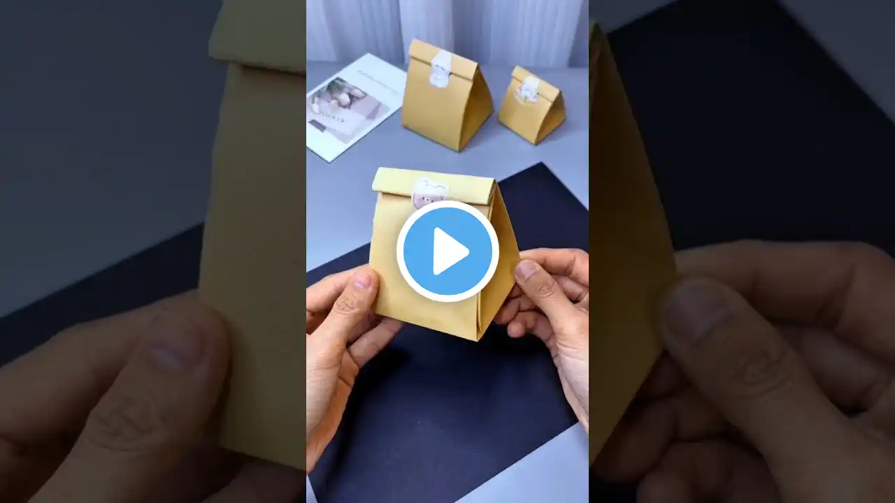 DIY Gift Bag šāØ Made from One Sheet of Paper! #Shorts #GiftIdeas #DIYCrafts #PaperBag #KidsCrafts