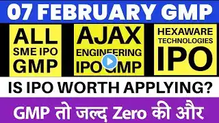 Ajax Engineering IPO GMP Today 💥 Hexaware Technologies IPO GMP | Upcoming IPO in February 2025