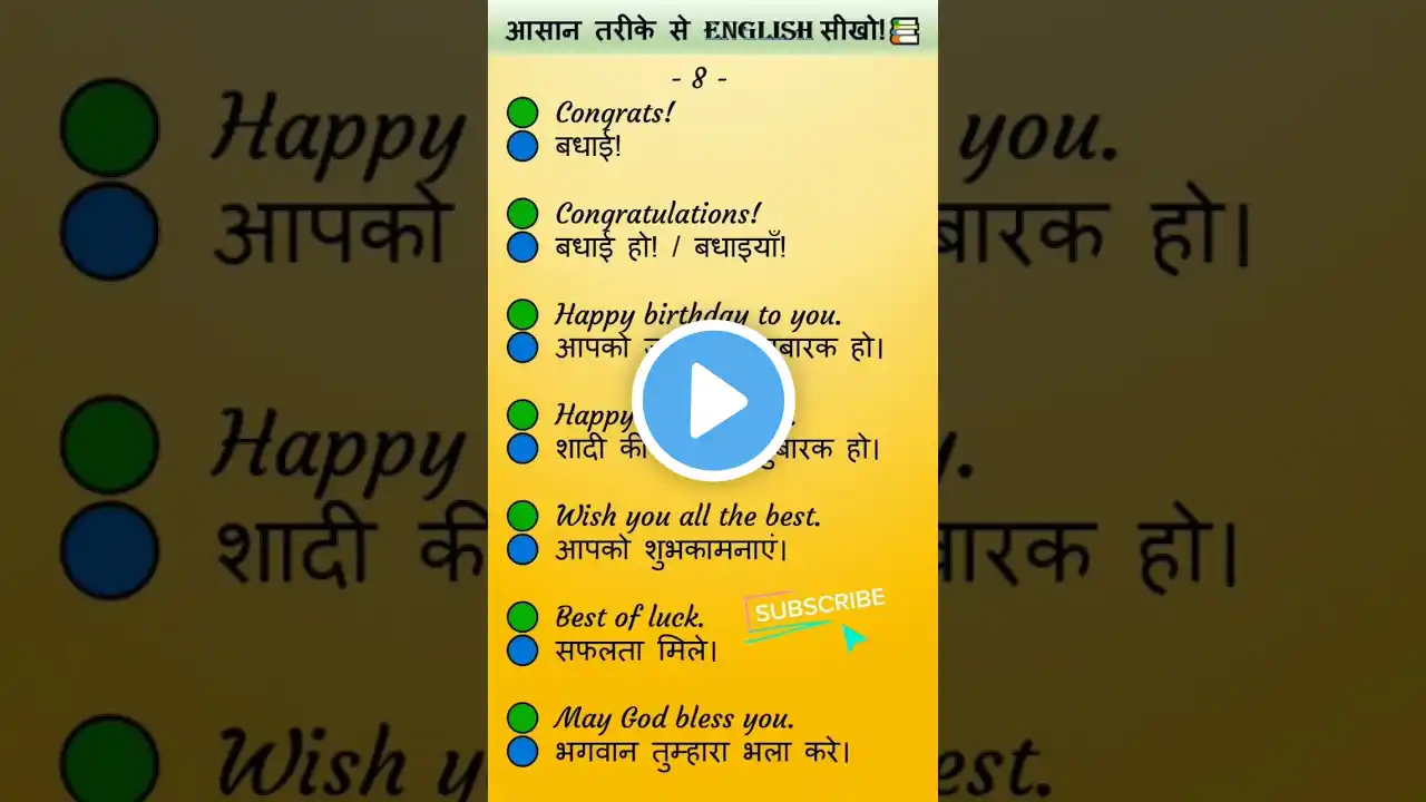 8आसान तरीके से English सीखो  Easy learning  #english #englishspeaking  #gk #spokenenglish