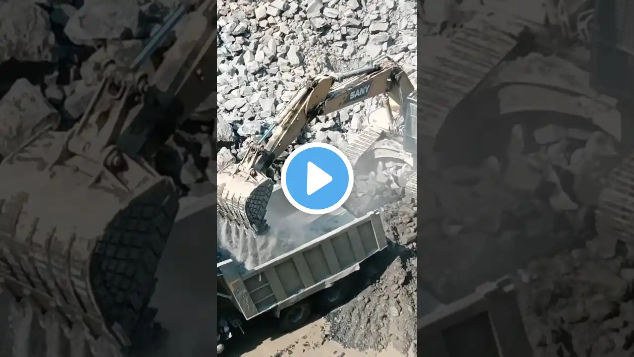 Sany excavator loading trucks #excavator #video #jcb #viral #shortvideo #status #sany #shorts