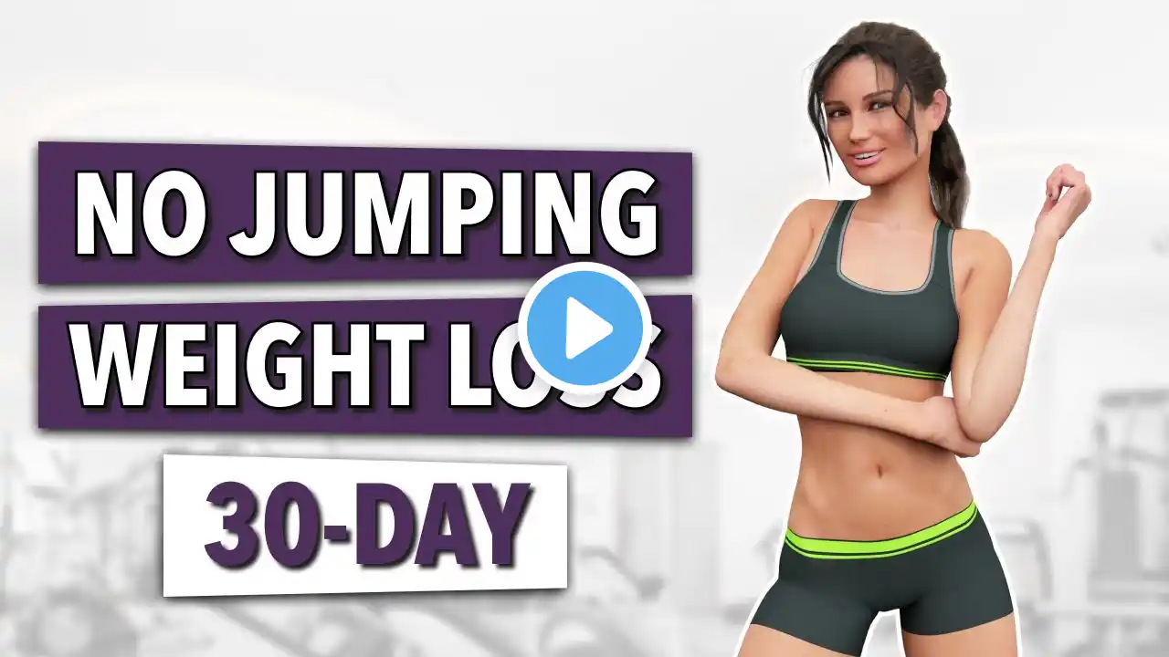 30-Day No-Jumping Workout for Easy Weight Loss at Home