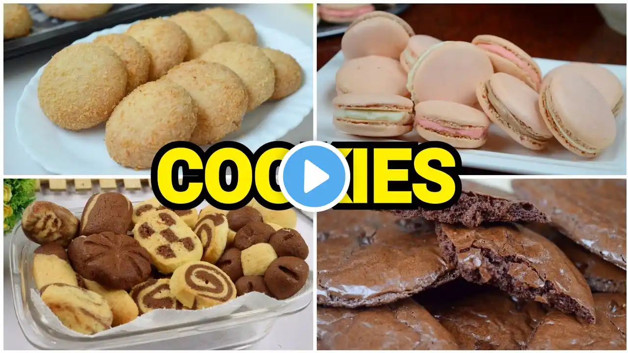 4 Different Cookies Recipes by (YES I CAN COOK)