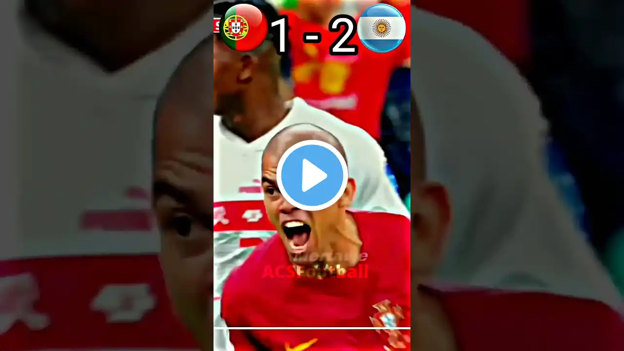 Portugal vs Argentina 2026 World Cup imaginary final highlights #football #shorts #messi #ronaldo