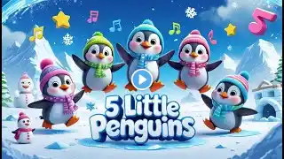 5 Little Penguins | Baby cartoon Videos| Baby Cartoons | Kids Cartoon Songs