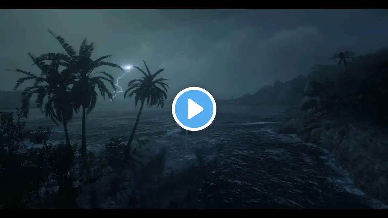 Heavy Rain With Thunder NO Midroll ADS Thunderstorm Sounds For Sleeping AND RELAXING