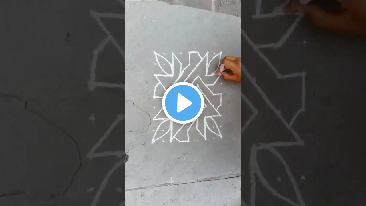 swastik rangoli design 🌹#shortsrangoli #rangoli #rangolidesigns #shortvideo #shorts