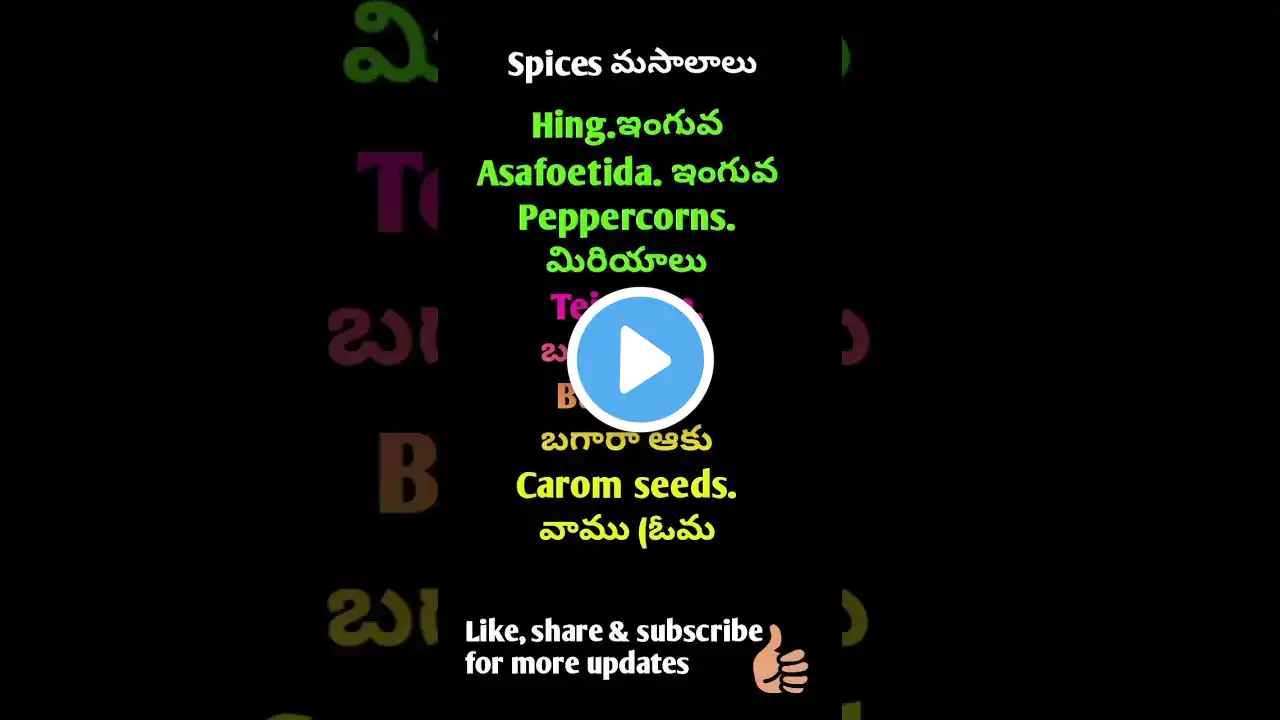నిత్యావసరాలు Daily groceries with telugu meaning. Spoken English in Telugu #shortsfeed #shorts