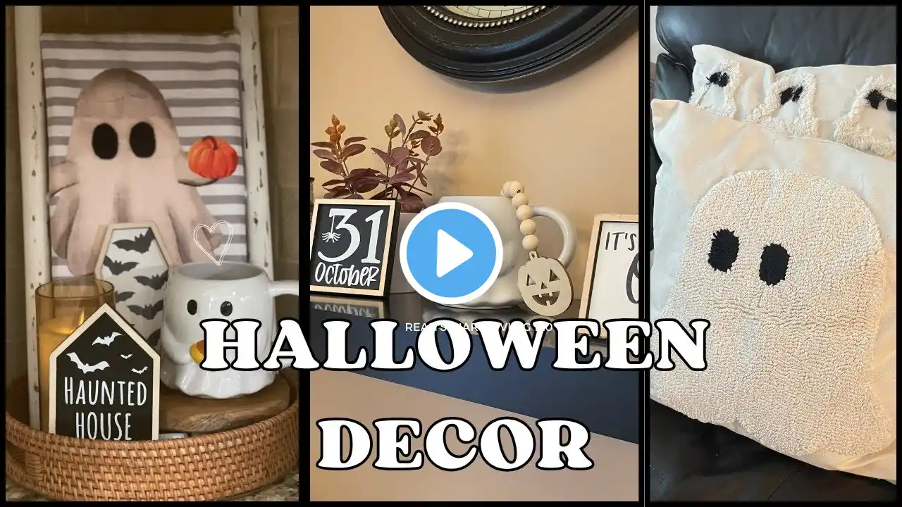 Halloween Decorate with me 2024 | Kitchen & Living Room Cute Halloween Decor