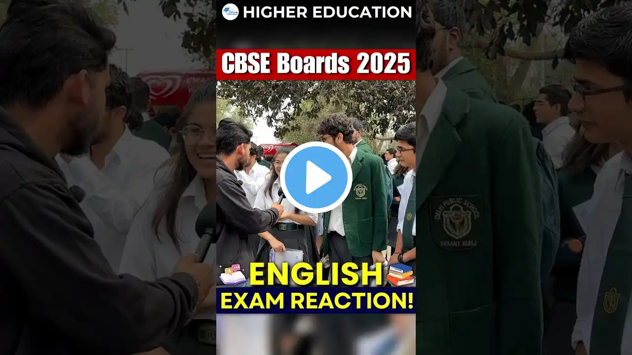 CBSE 12th English Exam 2025: Students' Instant Reactions!🔥#shorts #cbse #reaction