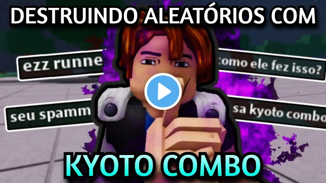 destruindo aleatórios com kyoto combo no the strongest battlegrounds