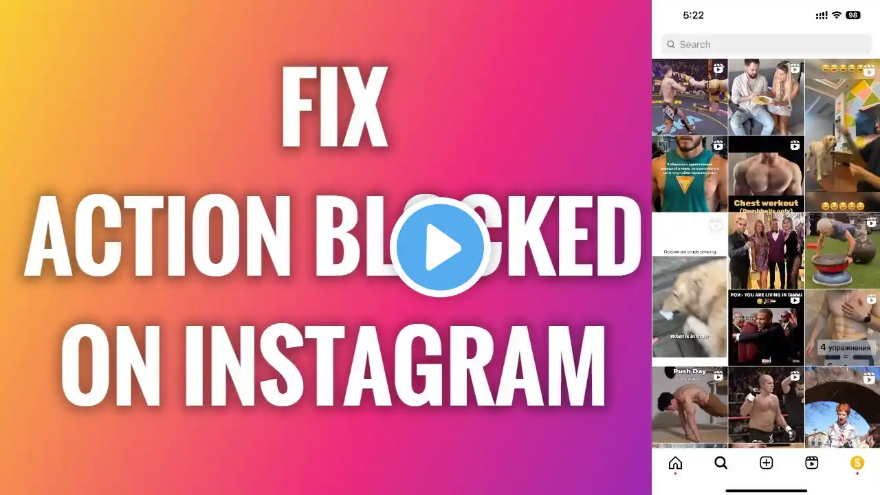 How To Fix Action Blocked Problem On Instagram