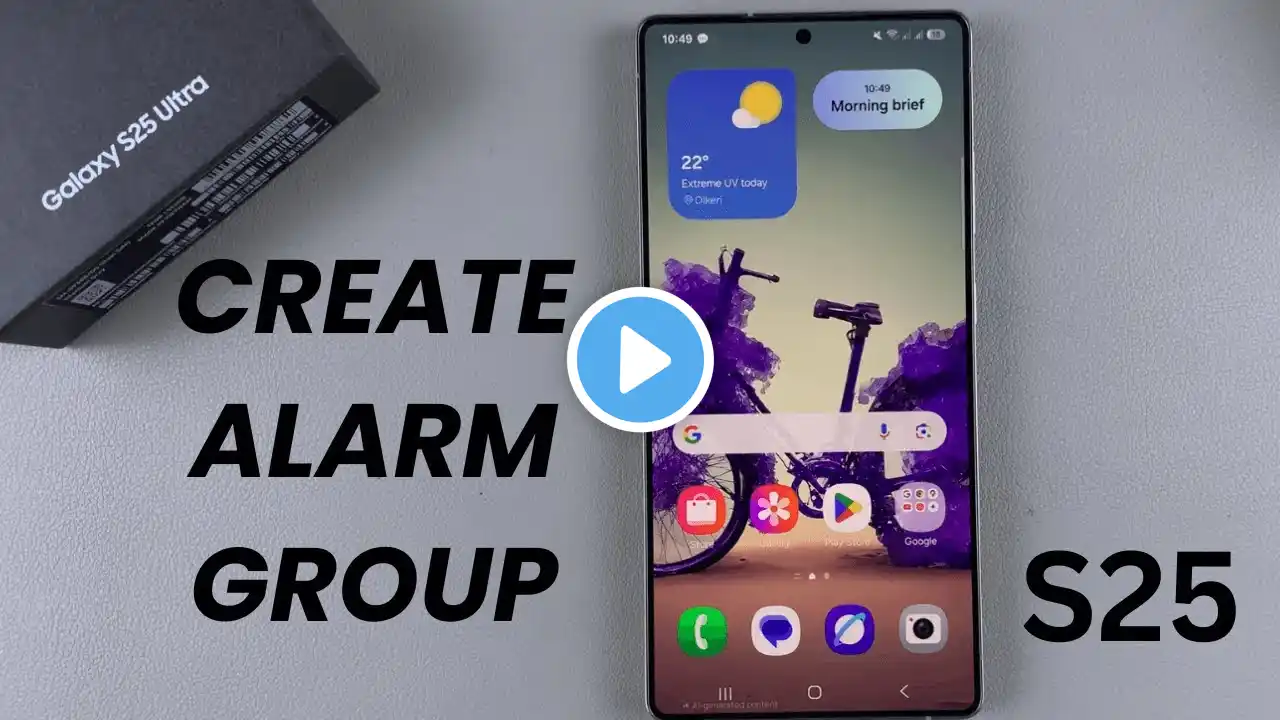 How To Create Alarm Group On Samsung Galaxy S25/S25 Ultra