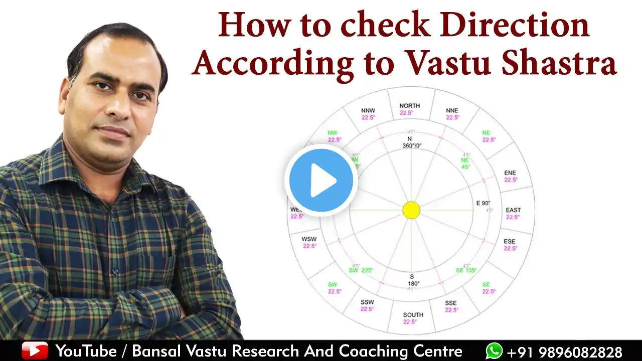 Vastu Shastra | How to Check The Direction ? Bansal Vastu | Dr. Vipin Bansal +91 9896082828