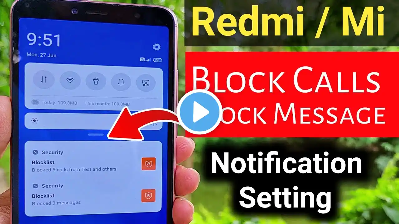 Block Call & Block Message ki Notification kaise on kare Redmi/Mi mobile me ? Ali's Techno Support