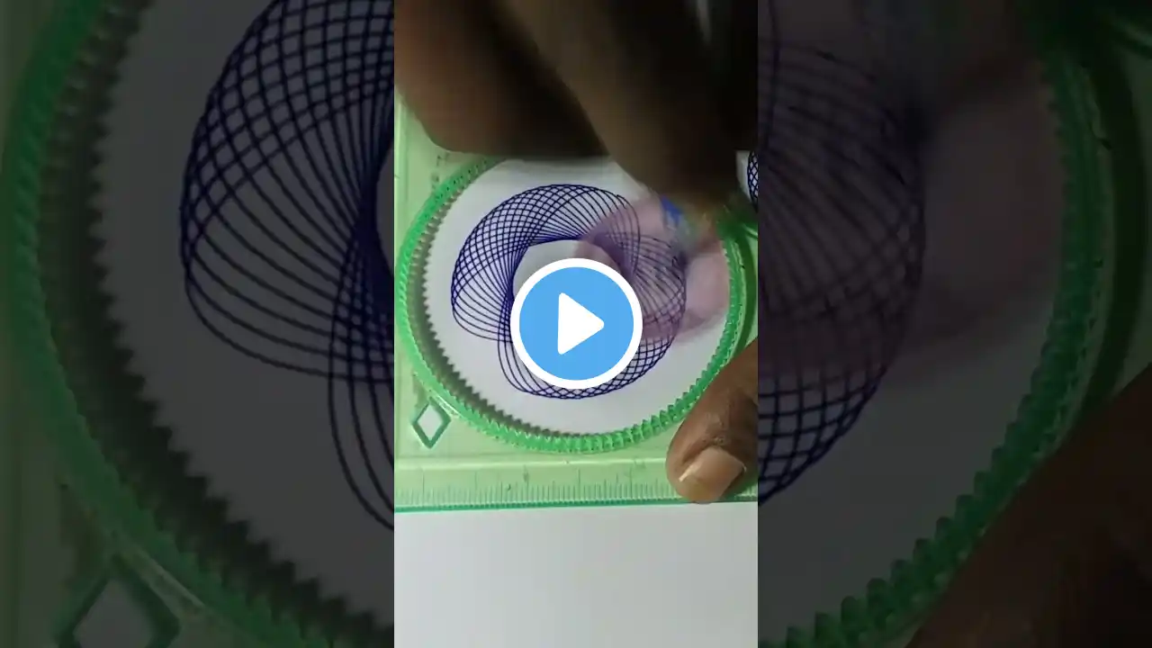 Amazing spirograph, how many rotations did the pen make in total? #satisfying #Shorts #spirograph