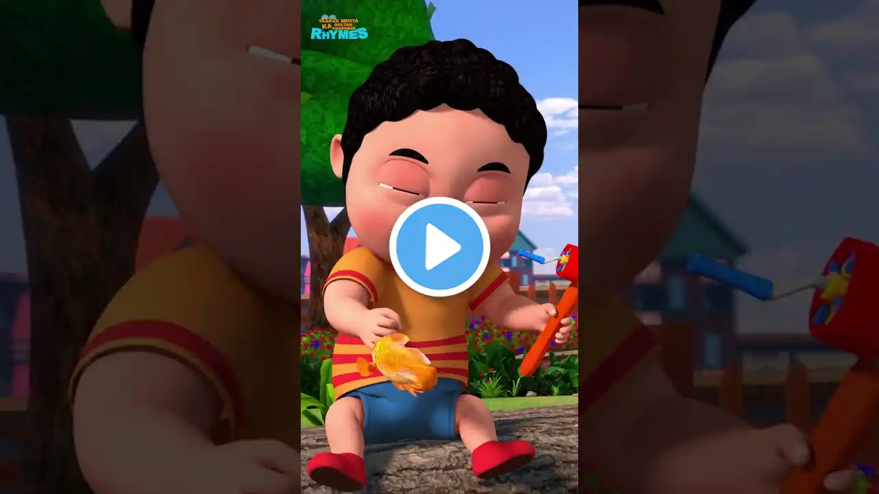 Once I Caught a Fish Alive #fish #nurseryrhymes #cartoon #shorts #rhymes #cartoon
