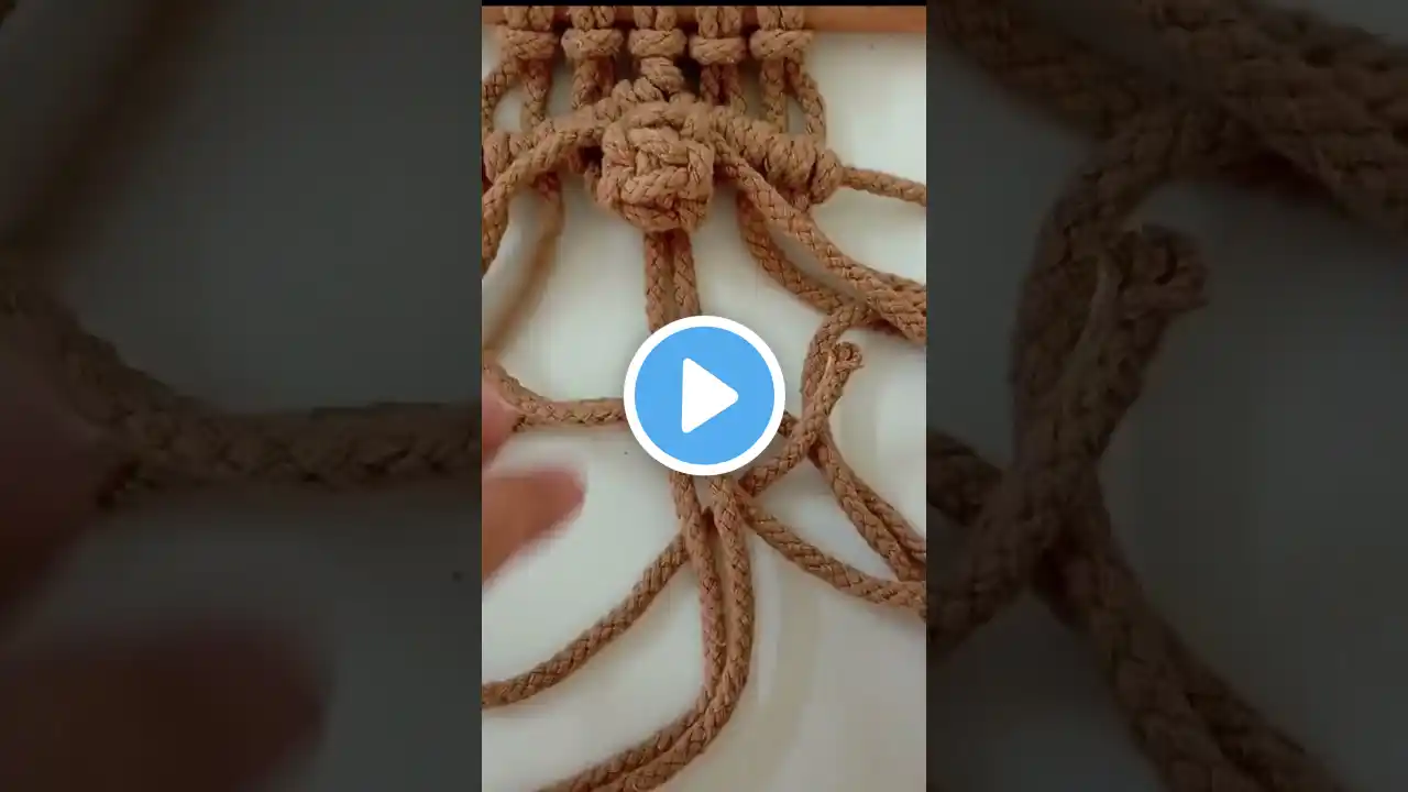 Macrame Diamond shape pattern #diy #macrame #shorts #reels ‪@themacknot‬